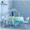 Aqua mineral linen/cotton Tablecloth by Garnier Thiebaut