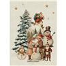 Bonhommes de Neige linen/cotton Tablecloth by Garnier Thiebaut