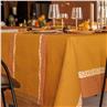 Manor Home orange Table Linens by Le Jacquard Francais
