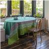 Cottage green Coated Cotton Tablecloths by Le Jacquard Francais