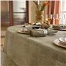 Hotel Particulier green buis Table linens by Le Jacquard Francais
