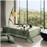 Nature Sauvage green Table Linens by Le Jacquard Francais
