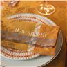 Manor Home orange Table Linens by Le Jacquard Francais