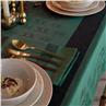 Sous les Etoiles green Table Linens by Le Jacquard Francais