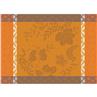 Manor Home orange Table Linens by Le Jacquard Francais