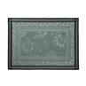 Romance green Linen Table LInens by Le Jacquard Francais