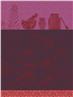 Moutarde en Fleurs French Tea Towel by Le Jacquard Francais